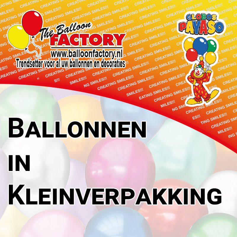 Categorie ballonnen in klein verpakking