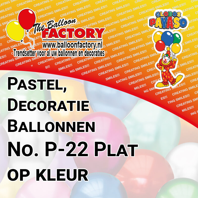 No. P-22 Plat op kleur