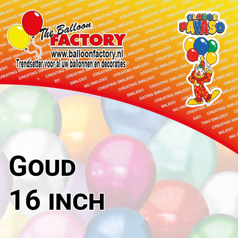 Folie Cijfers Goud 16 inch
