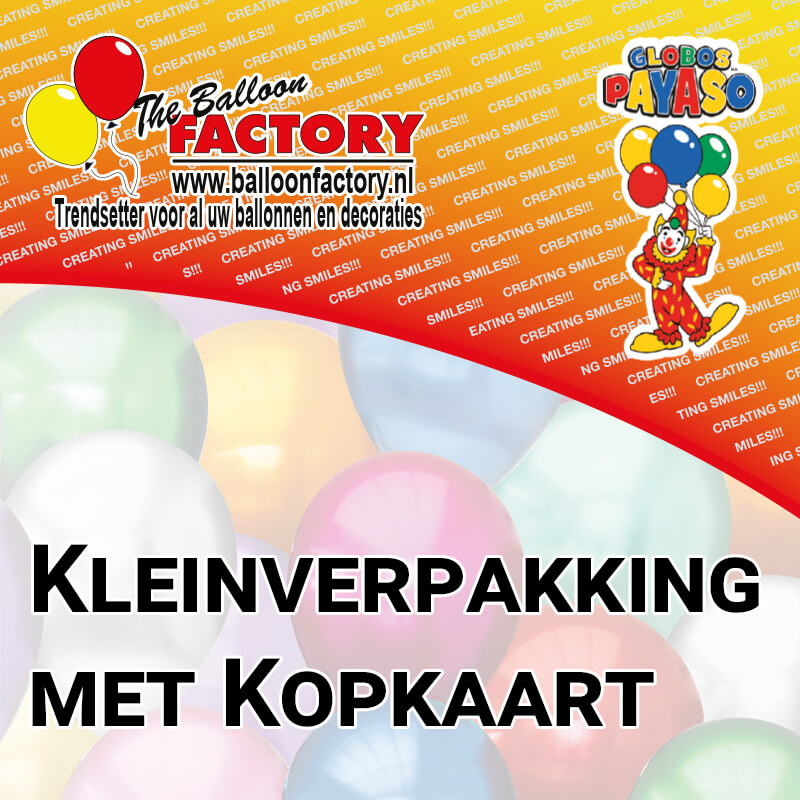 Categorie klein verpakking met kopkaart