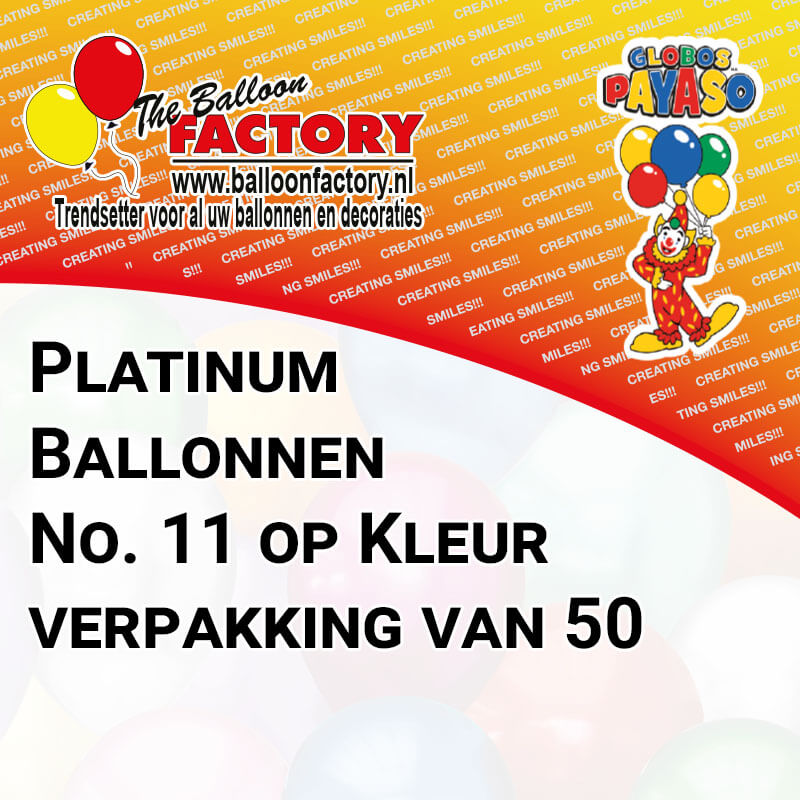 No. 11 Platinum per 50 stuks