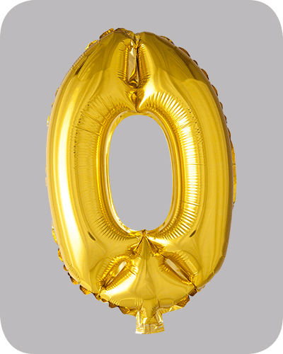 The balloon factory cijfer folie ballonnen