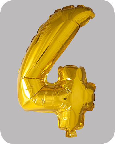 The balloon factory cijfer folie ballonnen