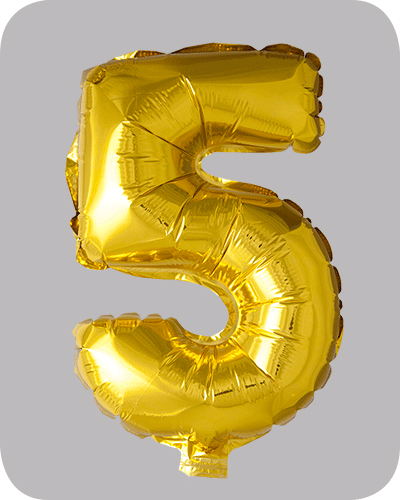 The balloon factory cijfer folie ballonnen