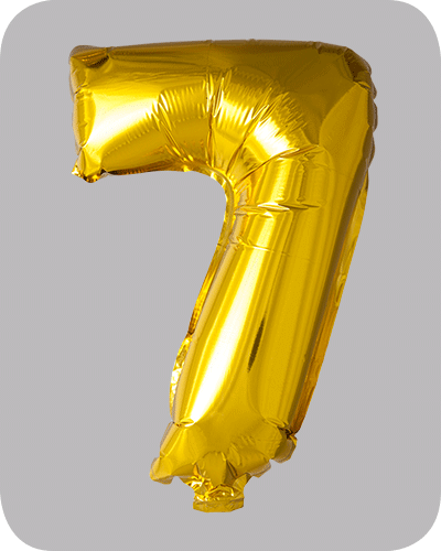 The balloon factory cijfer folie ballonnen