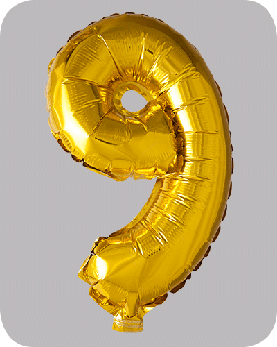 The balloon factory cijfer folie ballonnen