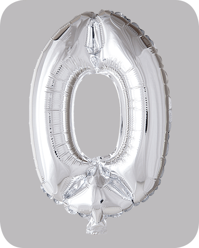 The balloon factory cijfer folie ballonnen