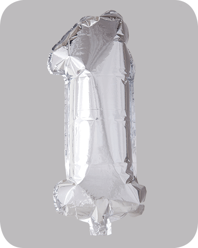 The balloon factory cijfer folie ballonnen