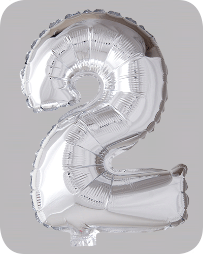 The balloon factory cijfer folie ballonnen