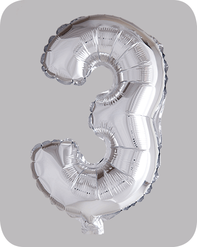 The balloon factory cijfer folie ballonnen