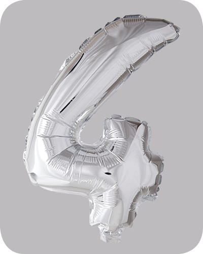 The balloon factory cijfer folie ballonnen