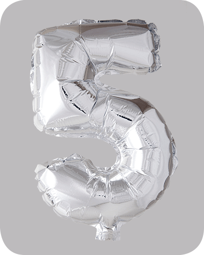 The balloon factory cijfer folie ballonnen