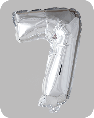 The balloon factory cijfer folie ballonnen