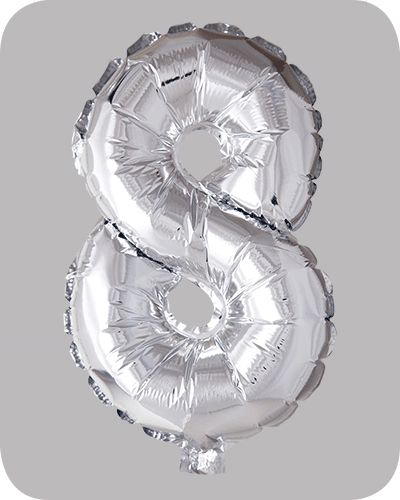 The balloon factory cijfer folie ballonnen