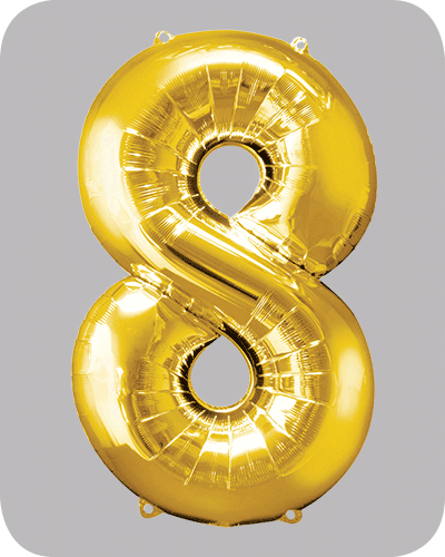 The balloon factory cijfer folie ballonnen 6328