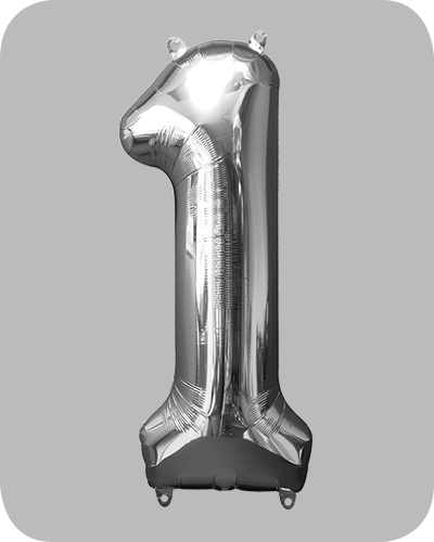 The balloon factory cijfer folie ballonnen 6331