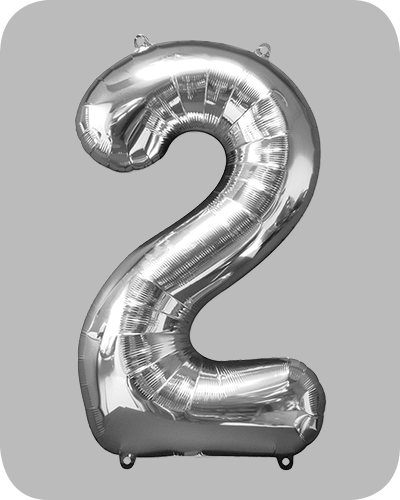The balloon factory cijfer folie ballonnen 6332