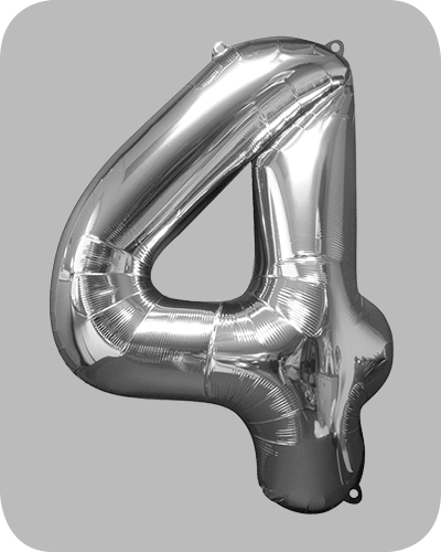 The balloon factory cijfer folie ballonnen 6334