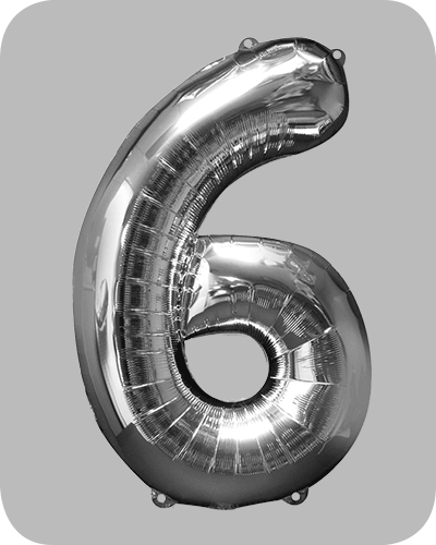 The balloon factory cijfer folie ballonnen 6336