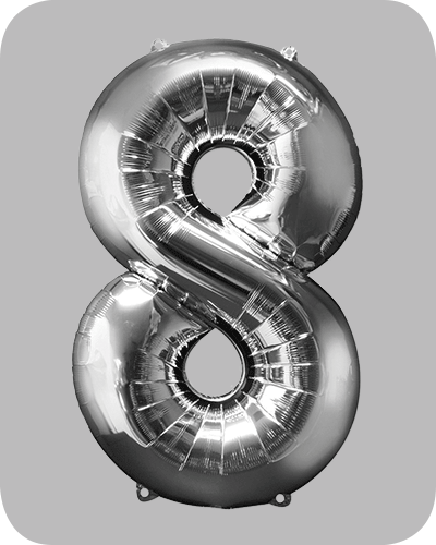 The balloon factory cijfer folie ballonnen 6338