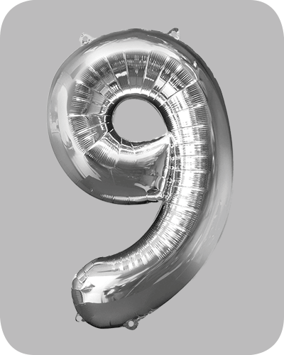 The balloon factory cijfer folie ballonnen 6339